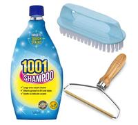 1001 Carpet Cleaner Bundle - Includes 1001 Carpet Shampoo, Magic Lint Remover & Iron-Shaped Cleaning Brush - Cleaner Foam & Rug Shampoo Kit - Pet Hair Removal Tool