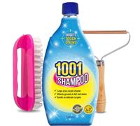 1001 Carpet Cleaner Shampoo with Maisirex Brush and Lint Remover - Manual Carpet Shampoo Bundle, 500ml Concentrated 1001 Carpet Shampoo, Handheld Scrub Brush for Rugs, Carpets and Mats