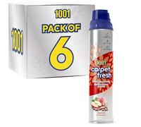 1001 Carpet Fresh Apple & Cinnamon 300ml x 6 • Warm Spiced Fragrance • Carpet Rug & Upholstery Freshening Foam • Quick Drying • No Vacuuming Required • Odour Eliminator • WoolSafe Approved