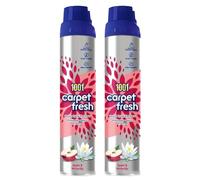1001 Carpet Fresh Apple & Waterlily Spray 300ml, Quick Drying Fine Foam Carpet Freshener Eliminates Odours at Source, No Vacuum Needed, Hours of Freshness, Fragrance Expert Blended 2 Packs