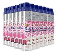 1001 Carpet Fresh Blush Rose & Magnolia Spray 300ml Quick-Drying Fine Foam Eliminates Odours at the Source Expertly Blended Scent No Vacuum Needed Long-Lasting Freshness for Carpets & Rugs x12