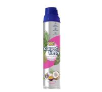 1001 Carpet Fresh Exotic Fruit & Coconut 300ml Foam Spray Quick-Drying Carpet & Rug Freshener, Eliminates Hidden & Trapped Odours Tropical Scent Blend with Exotic Fruits Fresh Coconut No Vacuum Needed