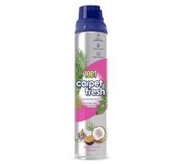 1001 Carpet Fresh Exotic Fruit & Coconut 300ml • Tropical Fresh Scent • Carpet Rug & Upholstery Freshening Foam • Quick Drying • No Hoovering Needed • Eliminates Odours • WoolSafe Approved