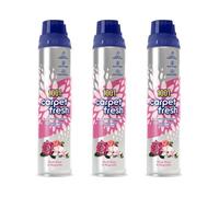 1001 Carpet Fresh Foaming Carpet Cleaner, Blush Rose & Magnolia Scent, Quick-Drying Foam, Odour Eliminator, 300ml, Pack of 3