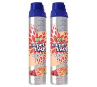 1001 Carpet Fresh Peony & Raspberry Spray 300ml Quick-Drying Fine Foam Eliminates Odours at the Source, Expertly Blended Floral & Fruity Fragrance, Long-Lasting Freshness for Carpets & Rugs Pack of 2