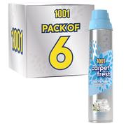 1001 Carpet Fresh Spray Soft Jasmine & Fresh Linen Fragrance, Hours Of Freshness, For Use On Carpets, Rugs & Upholstery, Pack of 6x 300ml Can