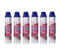 1001 Carpet Fresh Winter Berries Fragrance - Quick drying, For use On Carpet Rug Upholstery Freshening Foam Pet Odour Remover, Pack of 6 300ml Aerosol Spray Can