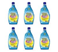 1001 Carpet Machine Solution and Upholstery Cleaner, Deep Fabric Cleaning, Stain and Odour Removal, 500ml, Pack of 6