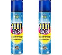 1001 Mousse Carpet and Upholstery Cleaner, Tough On Stains, Gentle On Rugs, Upholstery and Carpets, Floral Scented Cleaner, 350 ml (Pack of 2)