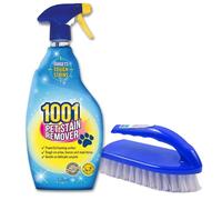 1001 Pet Stain And Odour Remover + Carpet Brush for Cleaning - Tough Pet carpet cleaner for Rugs, Sofas, Car Seats & Furniture | Deep Cleaning Spray, Gentle on Fabrics, Enzymatic Cleaner