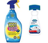 1001 Pet Stain and Odour Remover, WoolSafe approved 500ml & Dr. Beckmann Carpet Stain Remover | Removes new and dried-in stains | includes applicator brush