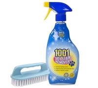1001 Target Tough Stain & Odour Remover with Brush Deep Cleaning for Rugs, Sofas, Upholstery & Car Seats Pet Stain Remover (Pet Stain & Odour Remover 500ML with Brush)