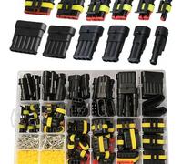 1004 Pcs Car Waterproof Electrical Wire Connectors, 2/3/4/5/6 Pin Waterproof Car Wire Connector, Auto Electrical Connector Plug Socket Kit for Motorcycle Scooter Auto Truck Boats