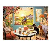 1008-Piece Creative Jigsaw Puzzle Set 6 Individually Boxed Puzzles for a 6-Day Progressive Challenge Family Activity Completed as a 70×50cm Artwork