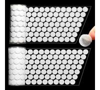 1008 Pieces 15mm White Nylon Hook and Loop Dots, Self Adhesive Round Double Sided Sticky Fasteners for Crafts, Office, Home, School - 504 Pairs