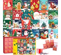 1008 Pieces Jigsaw Advent Calendar 2024, Christmas Jigsaw Puzzles for Adults Teens and Kids, 24 Days 24 Parts Countdown to Christmas Cartoon puzzles, Xmas Jigsaw Puzzles for Home Decoration