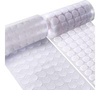 1008Pcs Self Adhesive Dots Tapes, 15 mm Diameter Sticky Dots Double Sided Back Hook Nylon and Loop Dot for Arts and DIY Crafts (504Pairs)