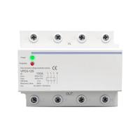 100A AC380V Three Phase Four Wire Din Rail Automatic Recovery Over Voltage And Under Voltage Protective Protection Relay