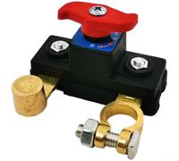 100A Battery Disconnect Switch for 12V 24V Automotive Applications Constructed with Brass Structural Elements and Pure Copper Conductors