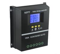 100A Compatible with for MPPT Solar Charge Controller 12V/24V/36V/48V LCD Display Battery Regulator with 7 Operation Modes, Dual USB Ports, Automatic Voltage(80A)