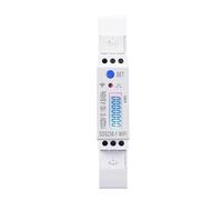 100A Din Rail 18mm 2 Phase 3 wires Energy Meter Power Consumption Monitor kWh Meter 110V+110V
