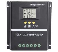 100A MPPT Solar Charges Controller, 12V 24V 36V 48V Solar Panel Regulator with 7 Working Modes, Solar Panel Controller with Voltage for Home Power, Traffic/Street/Garden Lights