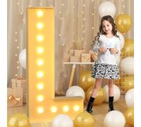 100cm-3.3ft Giant LED Light Up Letter L, Mosaic Marquee Light Up Sign, LED Letters Lamps for Valentine's Day Birthday Christmas New Year