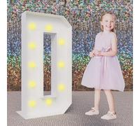 100CM/3FT Marquee Light Up Birthday Letters D Mosaic Letters LED Lighted DIY Pre-Cut Frame Kit For Anniversary Wedding Party Decor