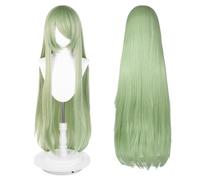 100cm / 40 Inch Long Wig, Universal Anime Costume Cosplay Wig, Perfect for Party, Daily-Use, Festivals, and Halloween, Great for TV, Film, Anime Game Character Cosplay (Light Green)