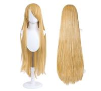 100cm / 40 Inch Long Wig, Universal Anime Costume Cosplay Wig, Perfect for Party, Daily-Use, Festivals, and Halloween, Great for TV, Film, Anime Game Character Cosplay (Golden Blonde)