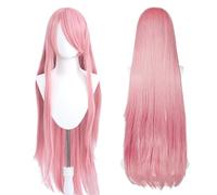 100cm / 40 Inch Long Wig, Universal Anime Costume Cosplay Wig, Perfect for Party, Daily-Use, Festivals, and Halloween, Great for TV, Film, Anime Game Character Cosplay (Pink)