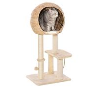 100cm Cat Tree Tower Kitten Climbing Tower W/ Scratching Post Condo Pawhut