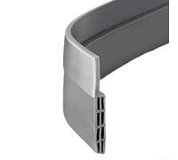 100cm Door Draft Stopper Seal Strip TPE Double Sided Weather Stripping for Bottom for Gap up 28mm for Sound Insulation and Wind Blocker for Indoor for Outdoor Doors (Gray)