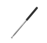 100cm Extendable Stainless Steel Teacher's Pointer Stick,Black Retractable Durable Telescopic Handheld Presentation Device with Non-slip Frosted Handle,for Classroom,Office Meetings and Presentations.