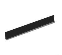100CM Fire-Resistant Intumescent Seal Strip, Insectproof Soundproof Door Bottom Seal Self-Adhesive Door Insulation Strip (Black)