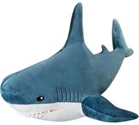 100cm Giant Shark Pillow Stuffed Animals Soft Shark Plush Body Pillow Décor, Perfect Chrismas Stress Relief Gifts for Kids Women