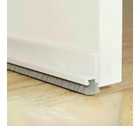100CM Hair Brush Seal Strip Door Bottom Seal Insectproof Soundproof Door Bottom Seal Door Stop Self-Adhesive Strip-White Mao mendi-50mm-1M