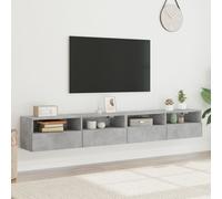 100cm Hanging TV Wall Cabinets 2P Wall Mounted TV Stand Media Entertainment Unit