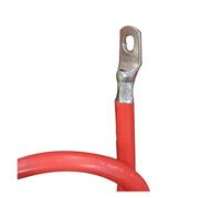 100cm Lithium Battery Pack Wire 4AWG Silicone Sheath Power Cord With Terminal Line(Rood,100 cm-7AWG (12mm2))