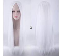 100Cm Long Staight Cosplay Wig Heat Resistant Synthetic Hair Anime Party wigs 10 color Colourful 2