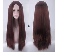 100Cm Long Staight Cosplay Wig Heat Resistant Synthetic Hair Anime Party wigs 10 color Colourful 6