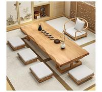 100cm Minimalist Japanese Low Coffee TableMeditation Altar Table Large Wooden Dining Table for Living Room and Dining Room Modern Home Decor