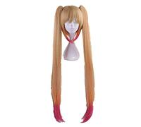 100cm Miss Kobayashi's Dragon Maid Tohru Cosplay Wig kobayashi Straight Mixed Ombre Long Straight Hair Wigs For Women