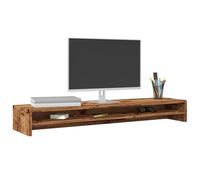 vidaXL Monitor Stand Concrete Grey 100X24X13cm Engineered Wood, Grey