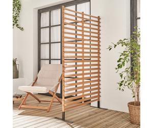 100Cm Outdoor Wooden Screen Natural - Sweeek