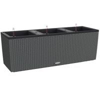 100Cm Planter, Granite Grey Plastic Trough Large Self-Watering Plant Pot Lechuza Trio Cottage H34 L100 W32 Cm