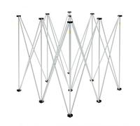 100cm Portable Staging Riser by Gear4music, 1m x 1m | 100cm Folding Riser for 1m x 1m Stages, Durable Aluminium Construction, Collapsible Design, Heavy-Duty Locking Pins