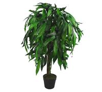 100cm Tall Large Artificial Mango Tree Plant Leaf Green One Size
