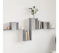 vidaXL Wall Shelf Concrete Grey 104.5x10x43 cm Engineered Wood