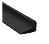 100cm Wet Room Floor Barrier, Self-Adhesive Shower Door Threshold Water Dam, Silicone Shower Seal Strip, Bathroom Floor Seal Strip (Black)
